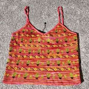 Zara Cactus Tank Cami Size M